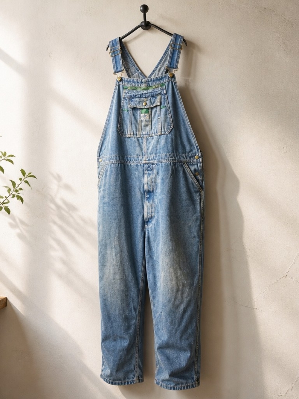 Vintage Liberty Cottagecore Country Farm Denim Jean Bib Overalls 52 x 29 3026